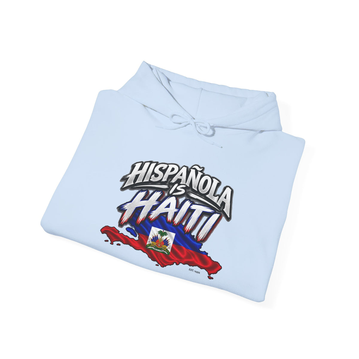 Hispaniola Is Haiti Hoodie — Haitian Flag Map & 'Liberte ou Mort' Cap-Haitien Sweatshirt