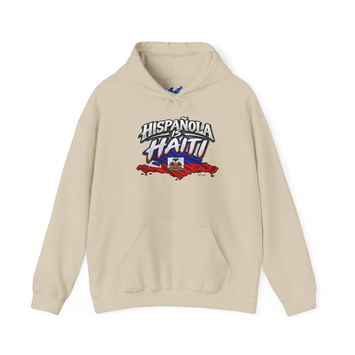 Hispaniola Is Haiti Hoodie — Haitian Flag Map & 'Liberte ou Mort' Cap-Haitien Sweatshirt