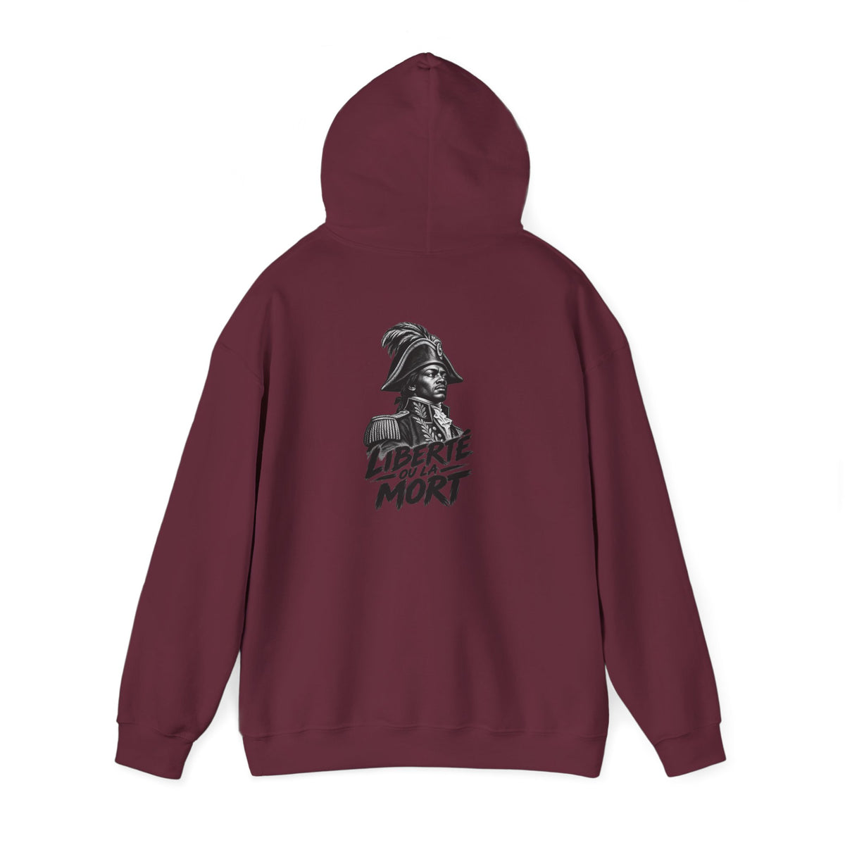 Hispaniola Is Haiti Hoodie — Haitian Flag Map & 'Liberte ou Mort' Cap-Haitien Sweatshirt