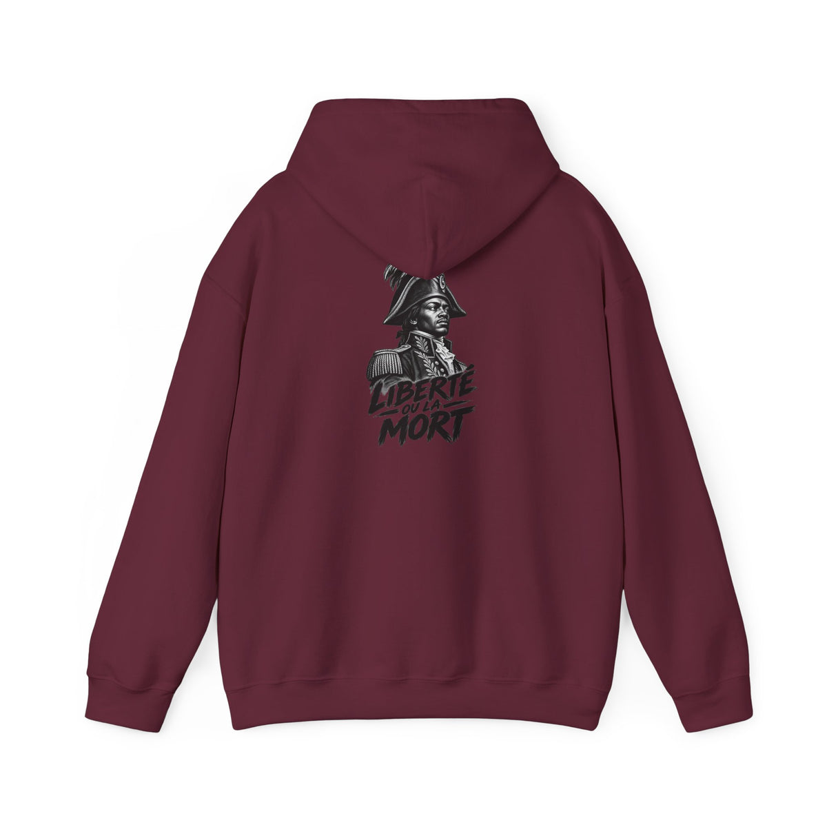 Hispaniola Is Haiti Hoodie — Haitian Flag Map & 'Liberte ou Mort' Cap-Haitien Sweatshirt