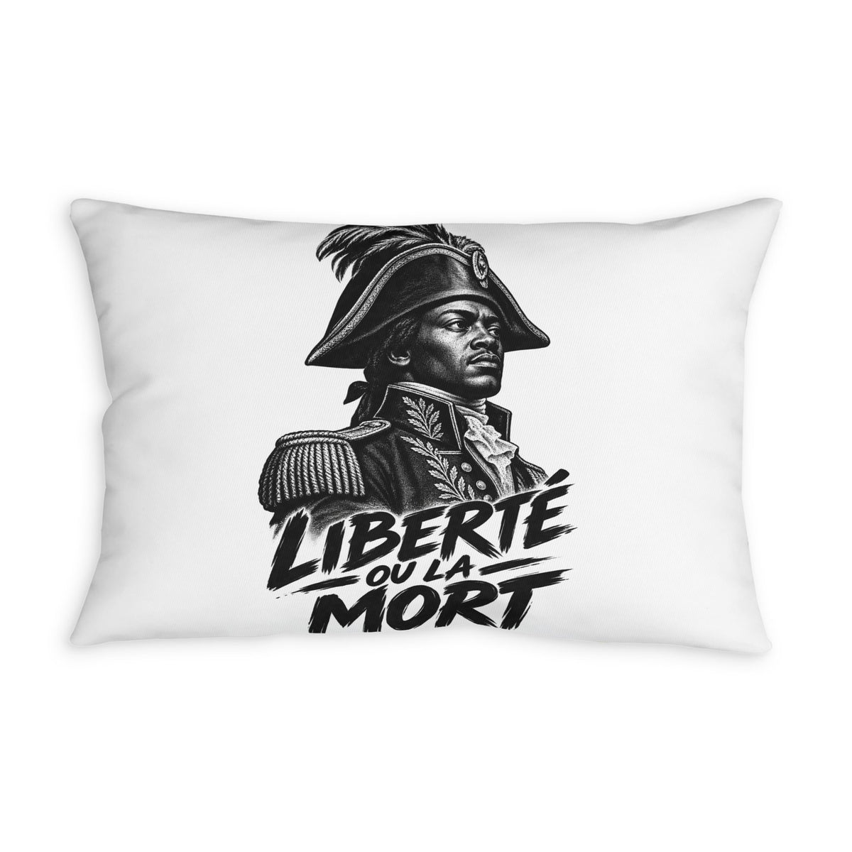 Hispaniola / Haiti Throw Pillowcase - 'Hispaniola is Haiti' & 'Liberte ou la Mort' Patriotic Decorative Cover