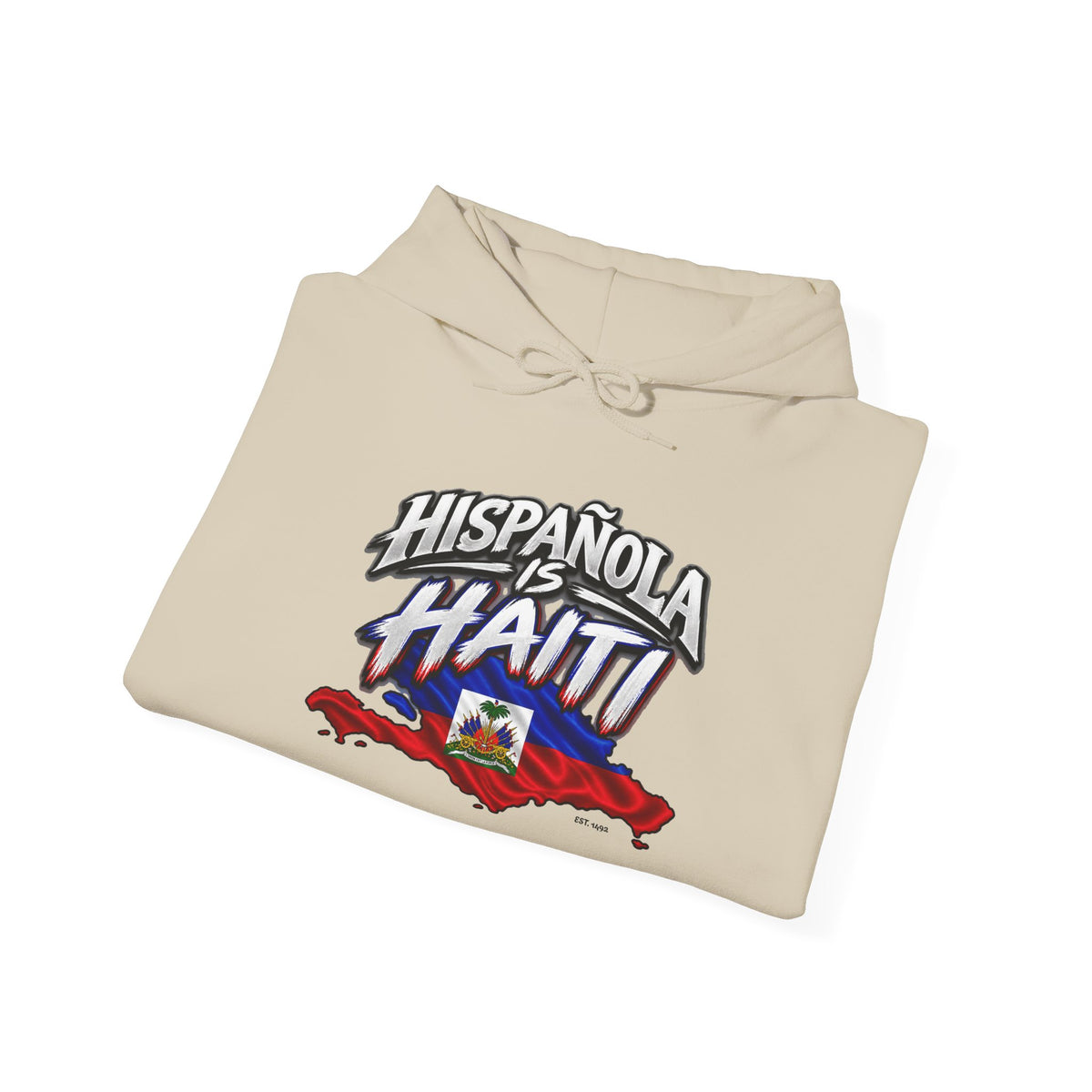 Hispaniola Is Haiti Hoodie — Haitian Flag Map & 'Liberte ou Mort' Cap-Haitien Sweatshirt