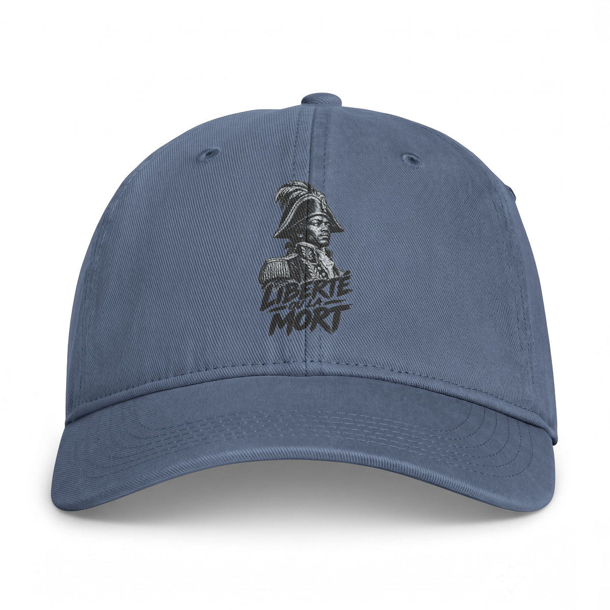 Coastal Washed Cap — Distressed Pirate Skull Embroidered Baseball Hat