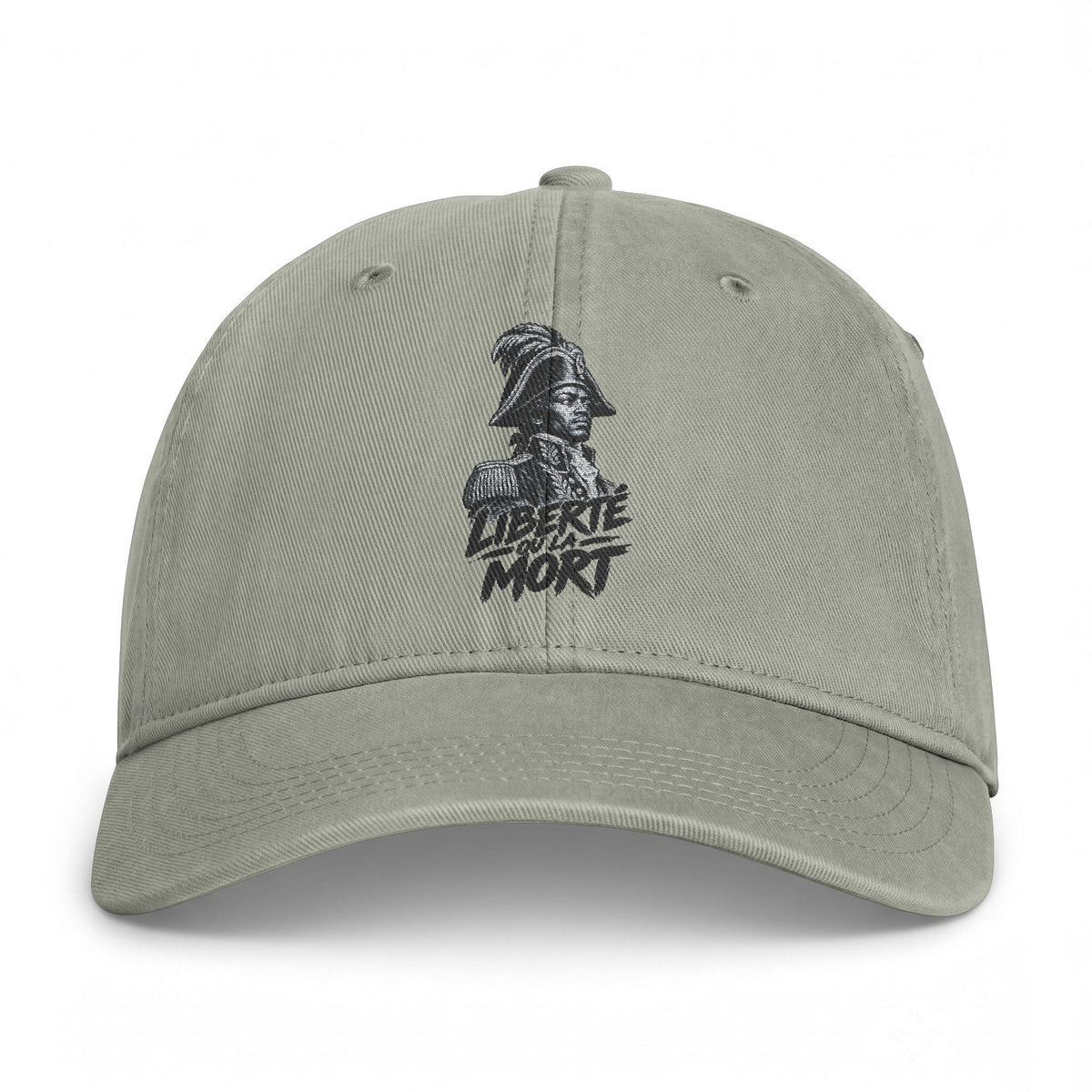 Coastal Washed Cap — Distressed Pirate Skull Embroidered Baseball Hat