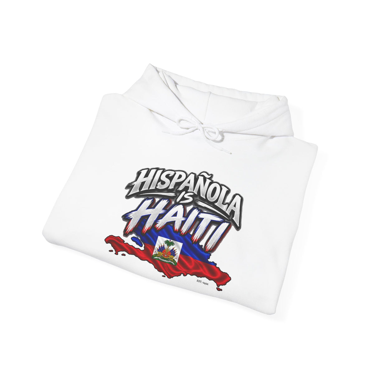 Hispaniola Is Haiti Hoodie — Haitian Flag Map & 'Liberte ou Mort' Cap-Haitien Sweatshirt