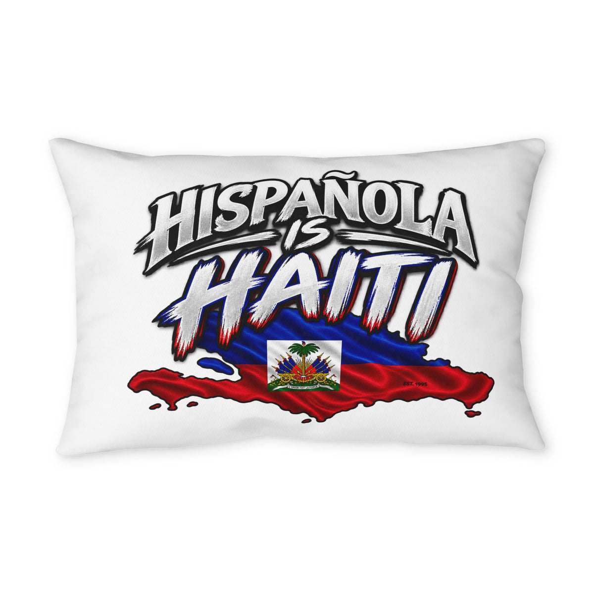 Hispaniola / Haiti Throw Pillowcase - 'Hispaniola is Haiti' & 'Liberte ou la Mort' Patriotic Decorative Cover