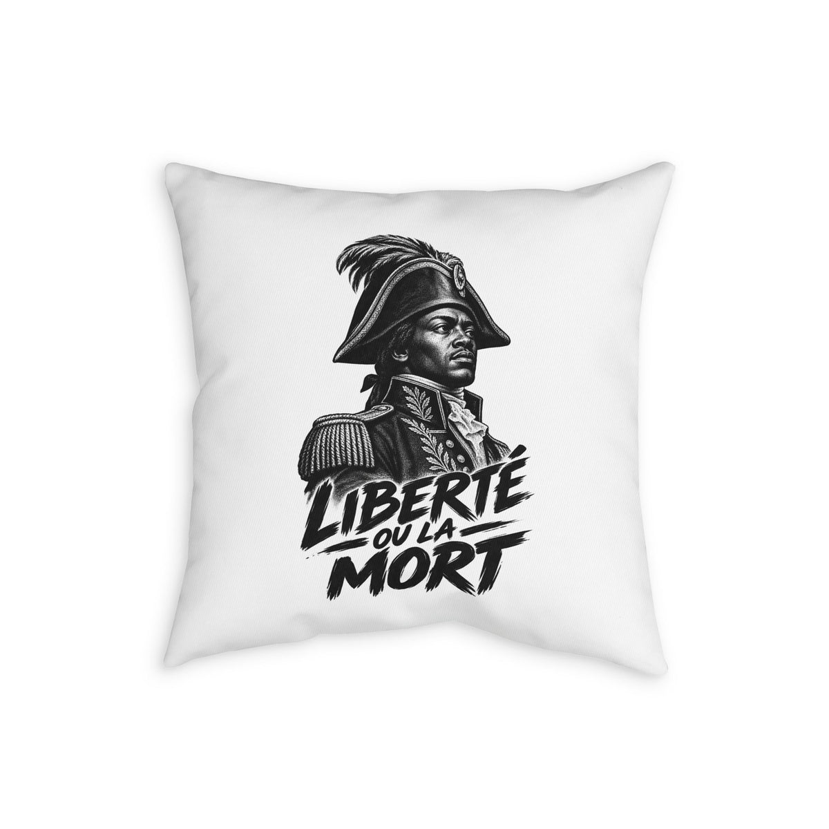 Hispaniola / Haiti Throw Pillowcase - 'Hispaniola is Haiti' & 'Liberte ou la Mort' Patriotic Decorative Cover