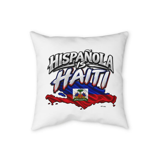 Hispaniola / Haiti Throw Pillowcase - 'Hispaniola is Haiti' & 'Liberte ou la Mort' Patriotic Decorative Cover